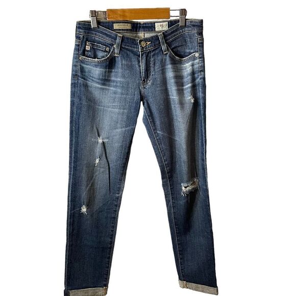 AG Adriano Goldschmied The Stilt Cigarette Roll Up Jeans Size 26 - Picture 1 of 9